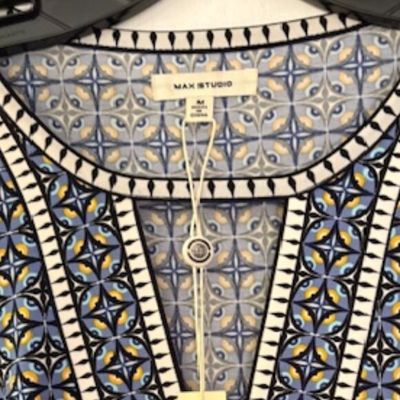 Max Studio Geometric Print Midi Dress, Sz M, NWT, $98 - Picture 9 of 10